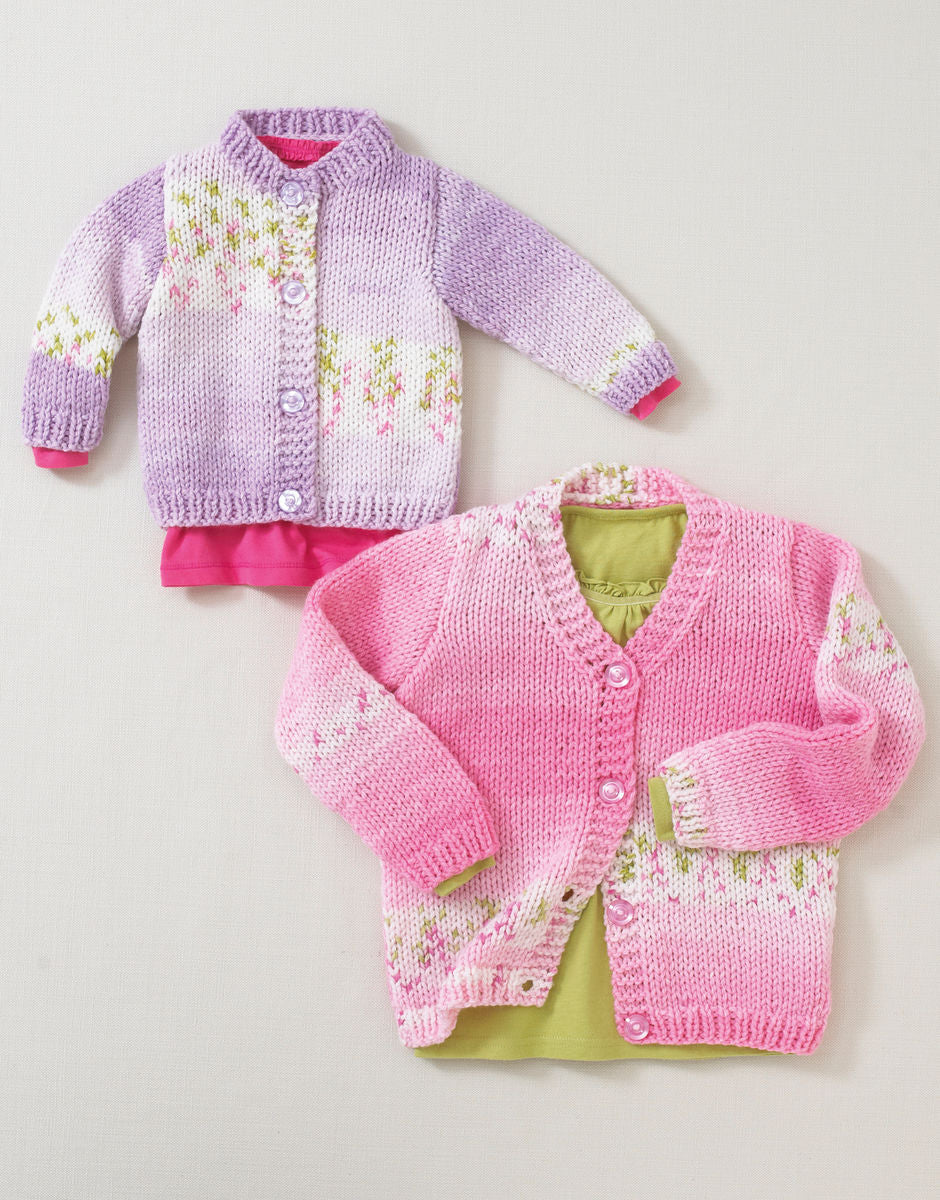 Hayfield Baby Blossom Chunky Cardigan Pattern