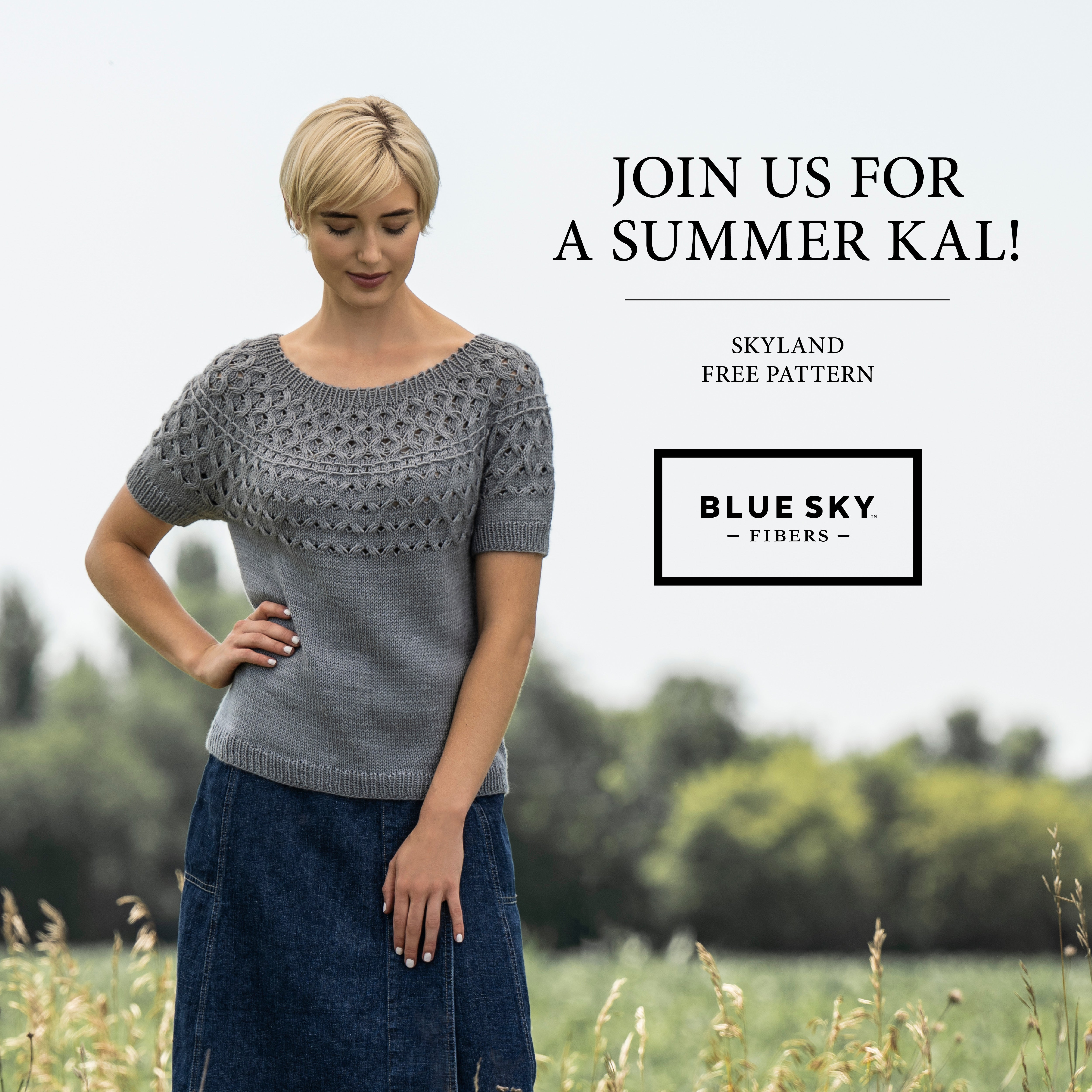 Knit Along - Blue Sky Fibers - Pacific Grove Top (Medium Size)